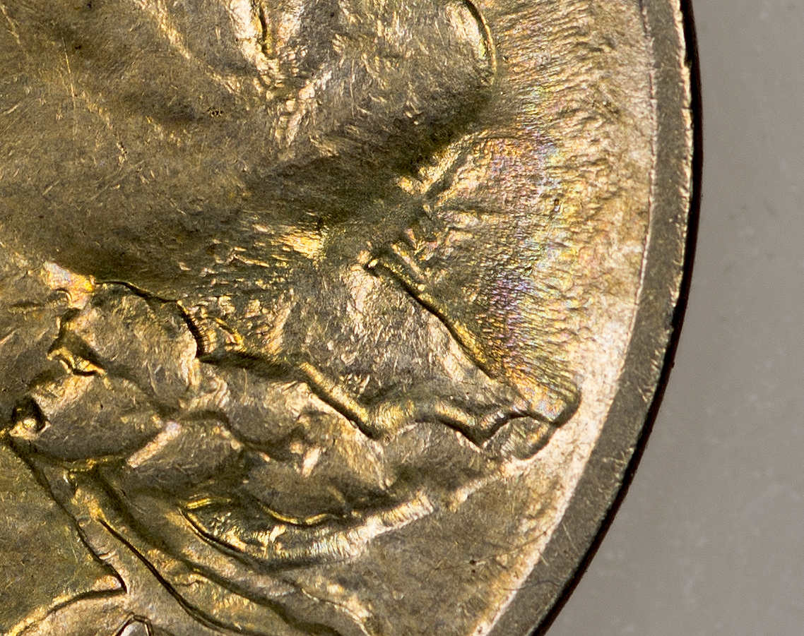 1923 Buffalo Nickel Obverse Die Clash - Clash 3.jpg
