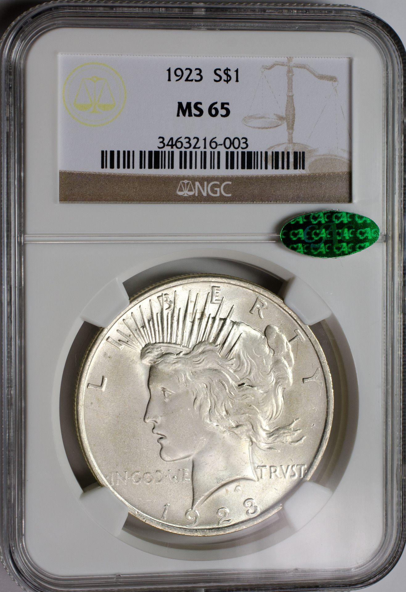 1923 S$1 Obv Slab MS65 CAC.jpg