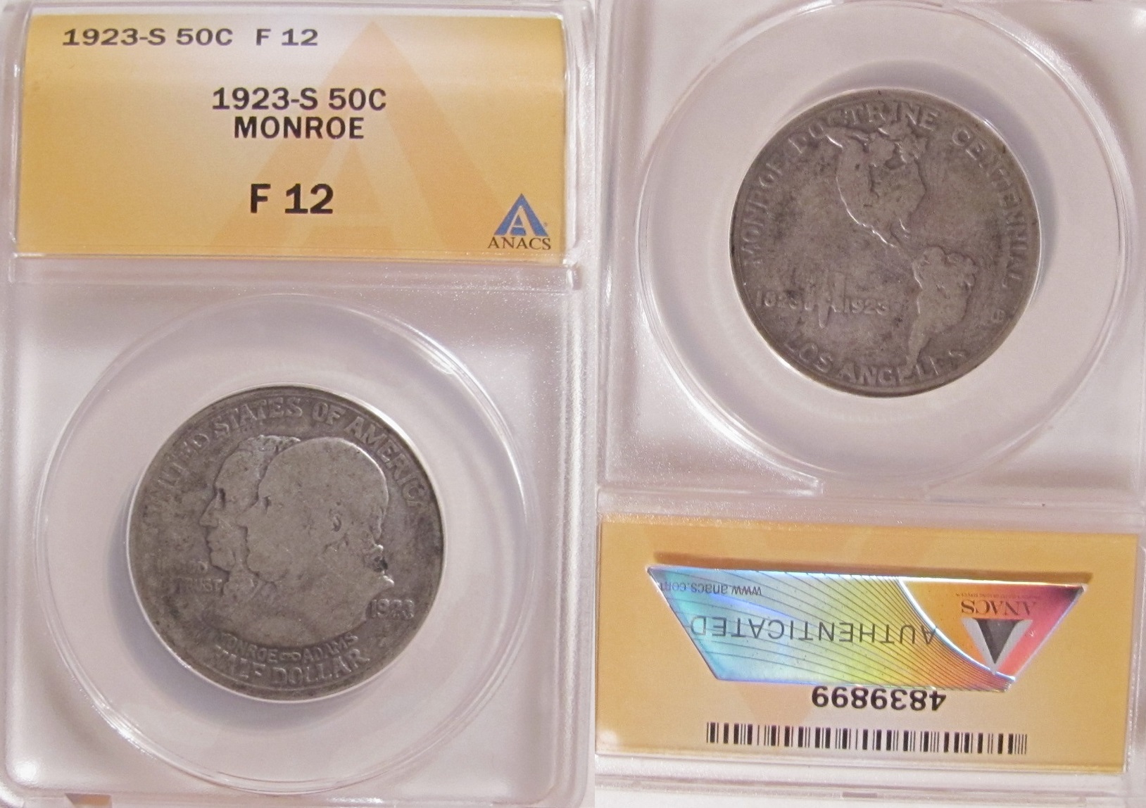 1923-S Monroe ANACS F12.jpg