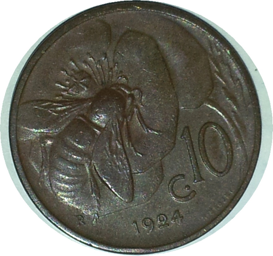 1924 Italy 10 Centesimi  Rev.JPG