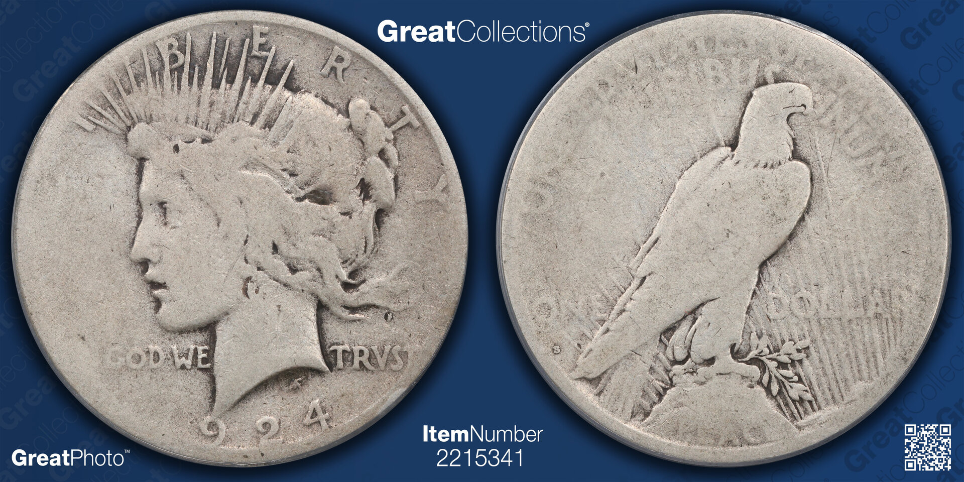 1924 S $1 DOLLAR - PEACE LIBERTY HEAD, TYPE 2, LOW RELIEF PCGS AG3 35784197 CAC GC GreatPhoto.jpg