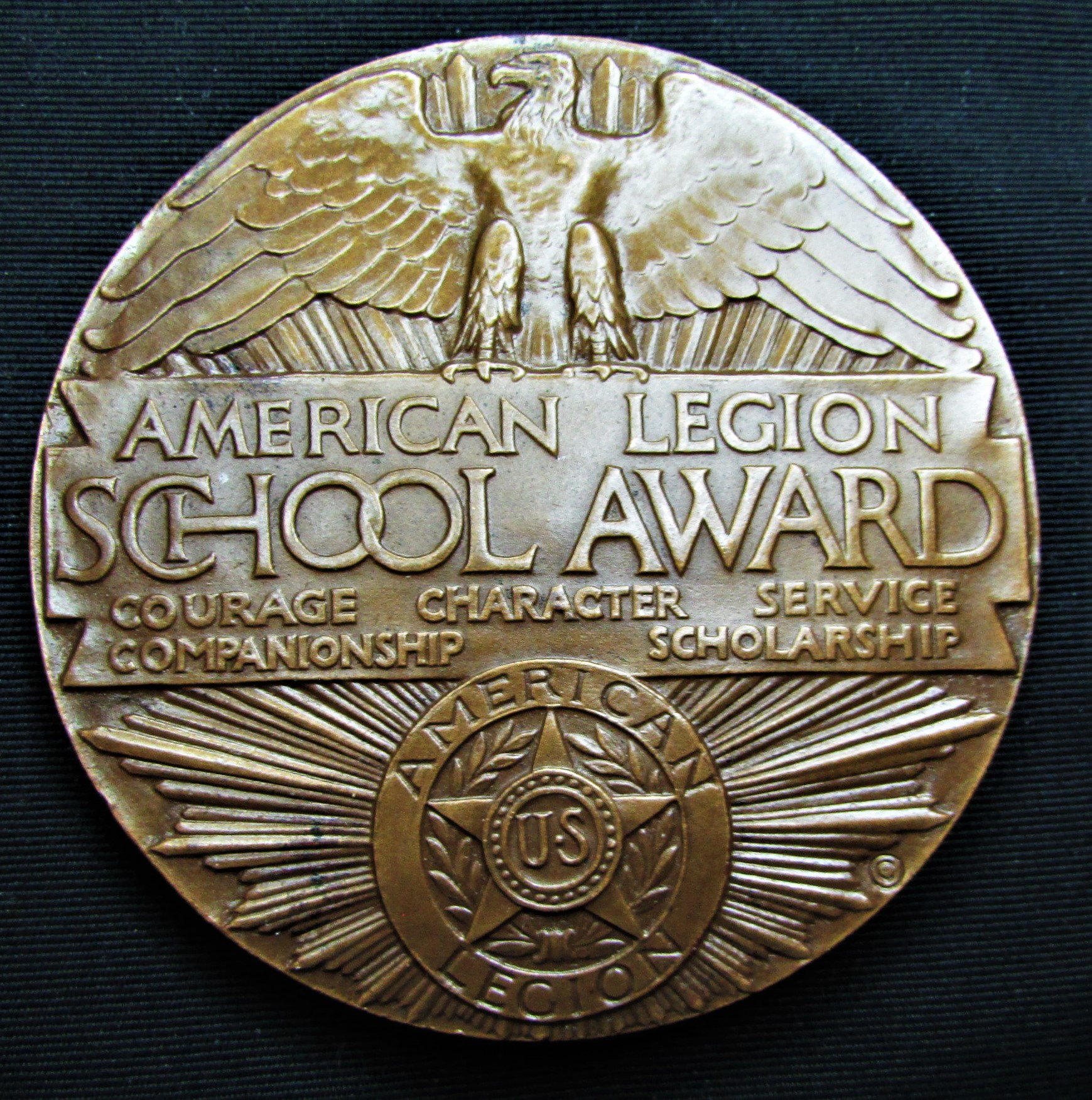 1925 American Legion School Award - reverse.JPG