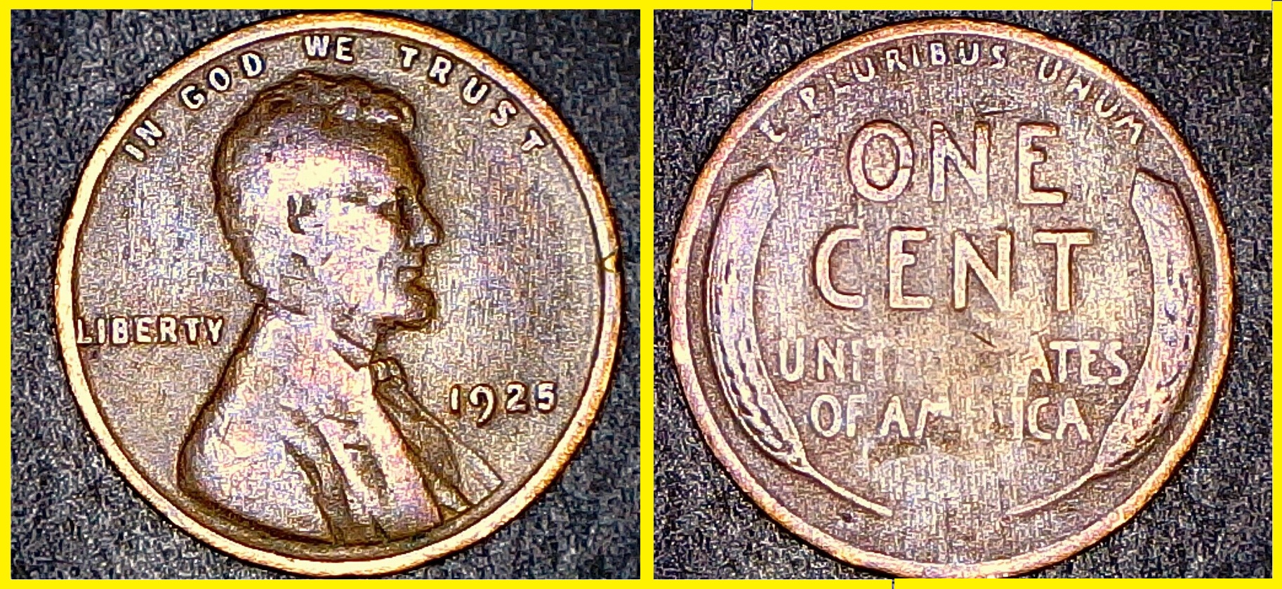 1925 Lincoln KM# A132 Mint Error Rev Struck Thru Grease $2.25 383630343158 xk499.jpg