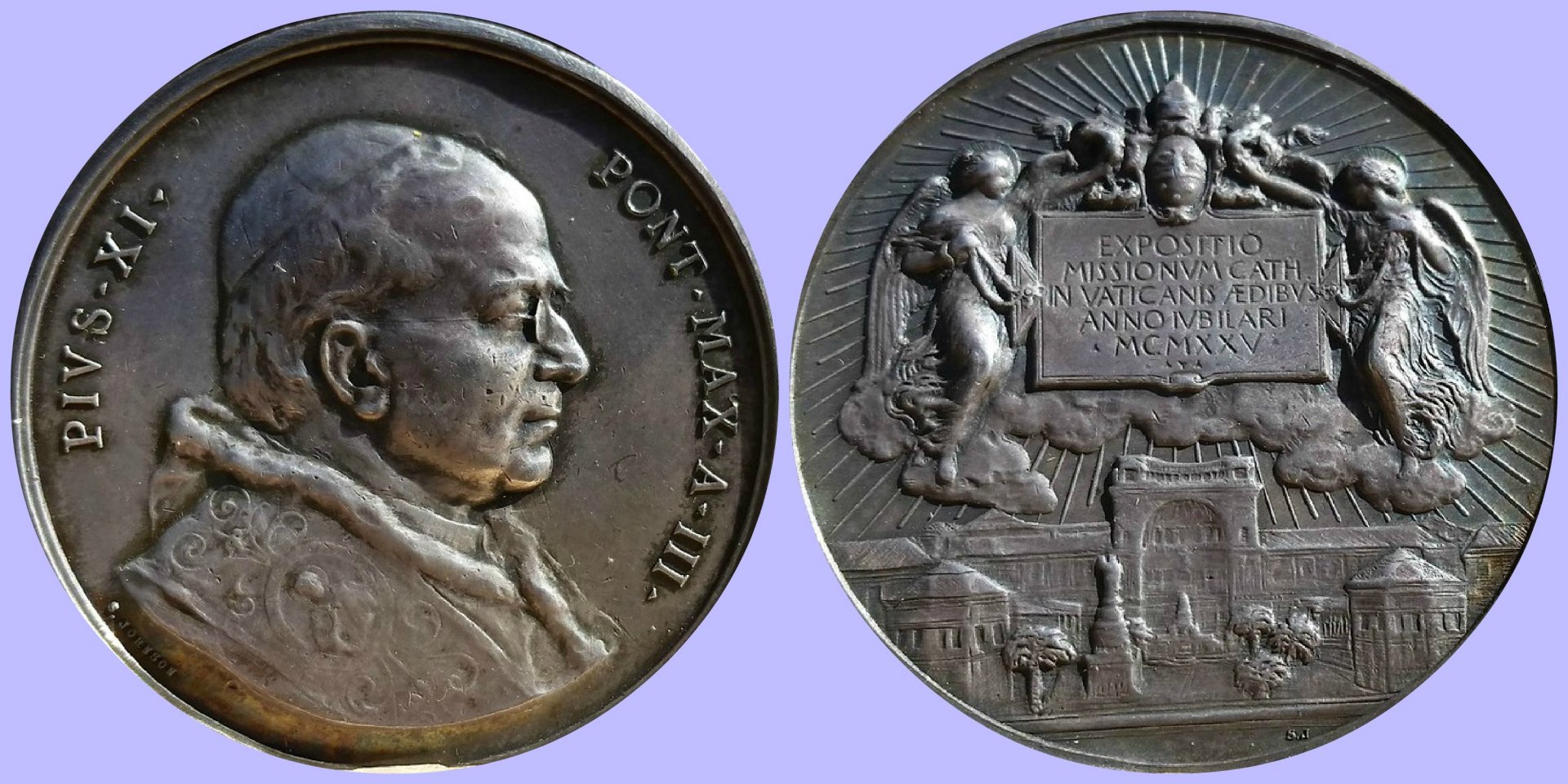 1925 Pope Pius XI Medal.jpg