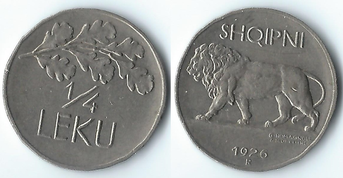 1926 albania quarter leku.jpg