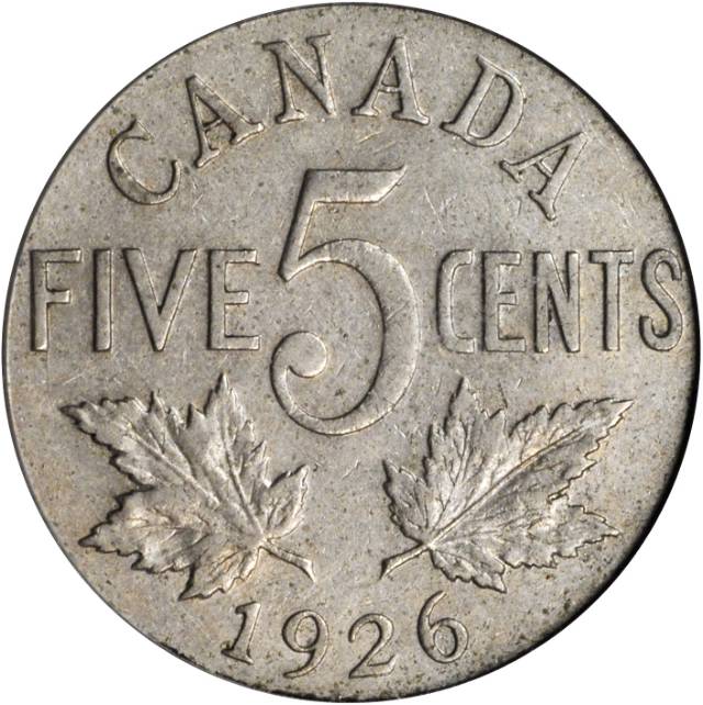 1926 CAN Five Cent XF40 Rev.jpg