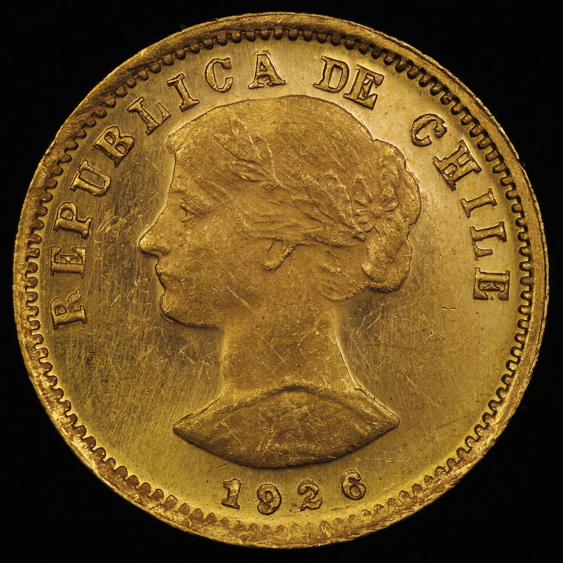 1926 Chile 20 Peso Obv..JPG