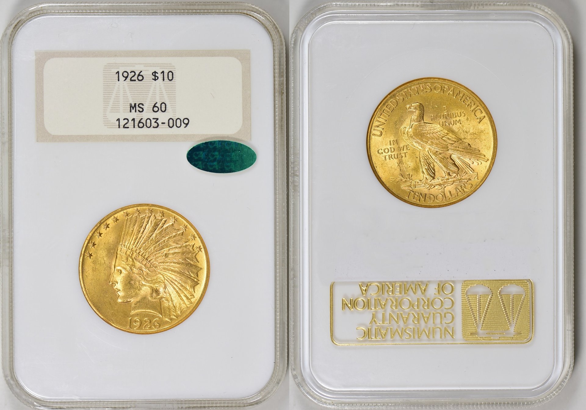 1926 Indian Gold Eagle NGC MS-60 CAC OH A.jpg