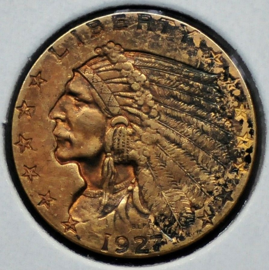 1927 $2.5 Indian Obv As Purchased.jpg.jpg