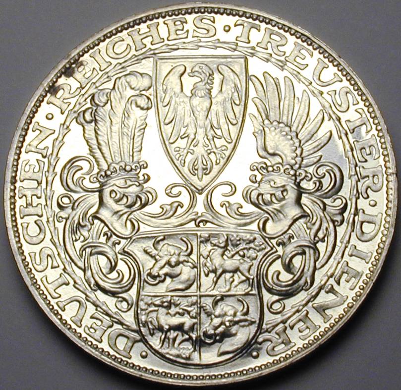 1927 Hindenburg Proof reverse.JPG