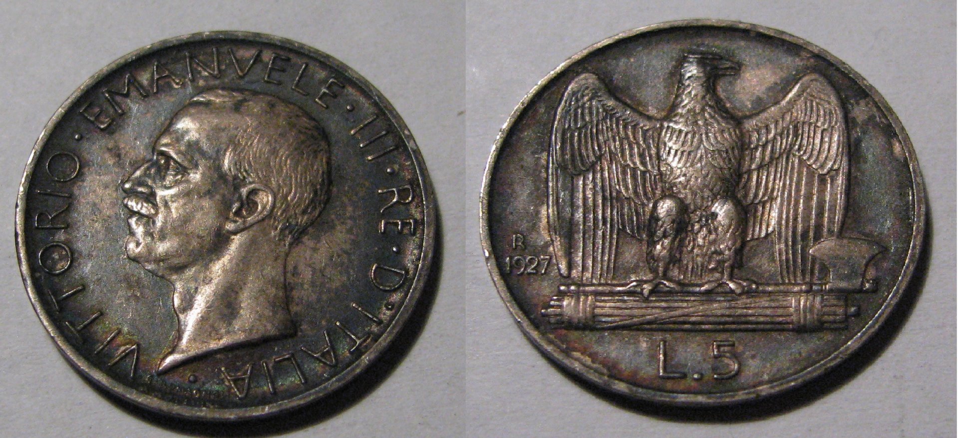 1927 Italy 5 Lire.jpg