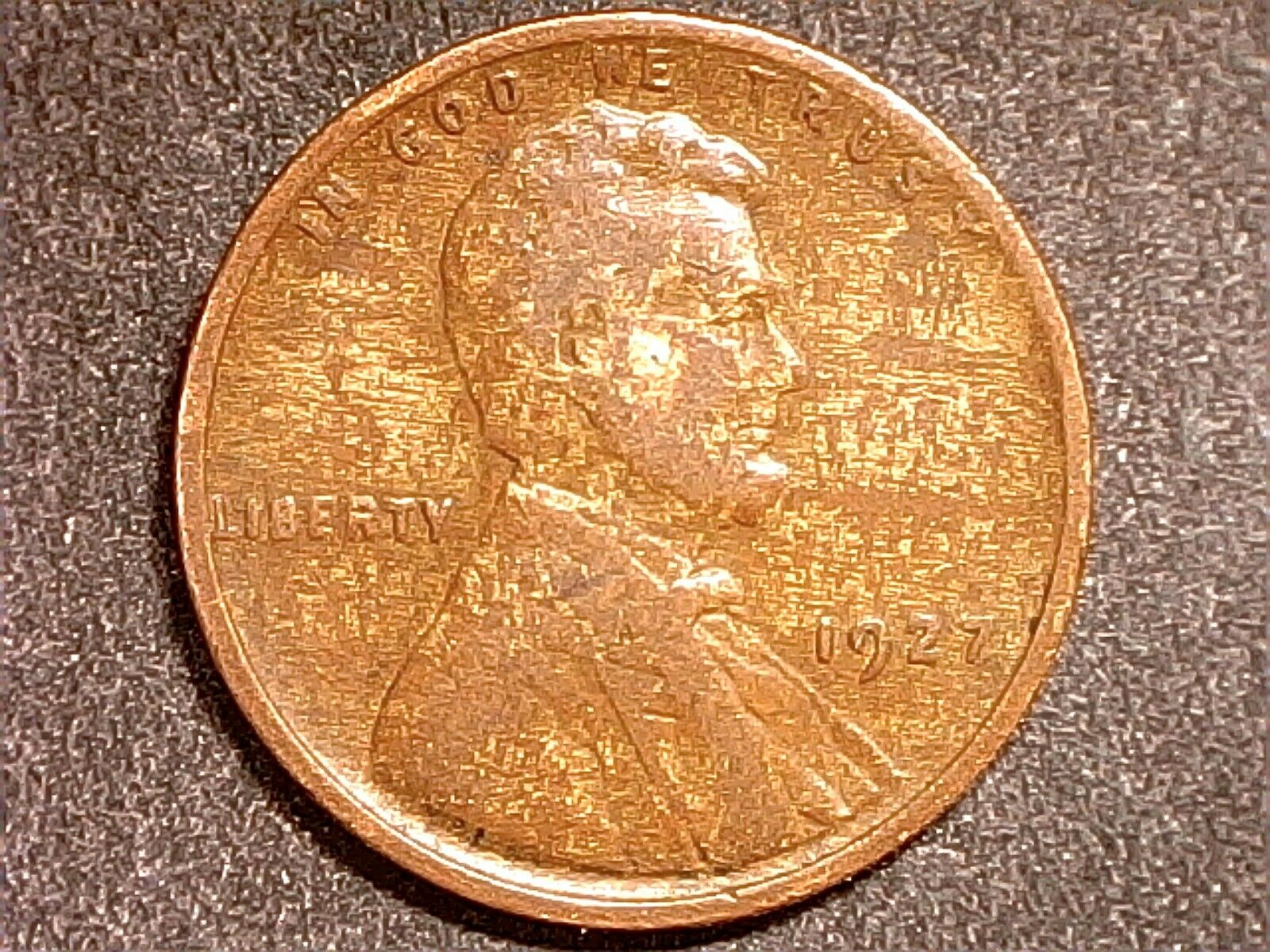 1927- Lincoln Cent Mint Error Mixed Alloy & Rev Planchet Lamination.jpg