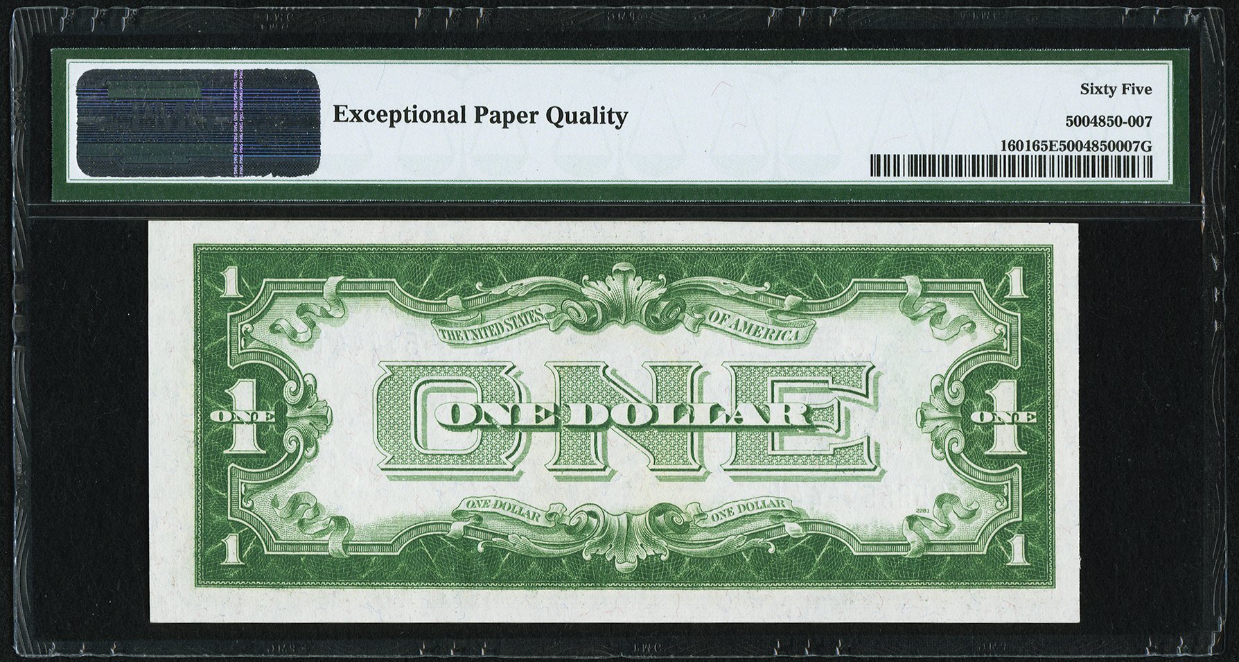 1928A $1 SC FR #1601 PMG 65 back.jpg