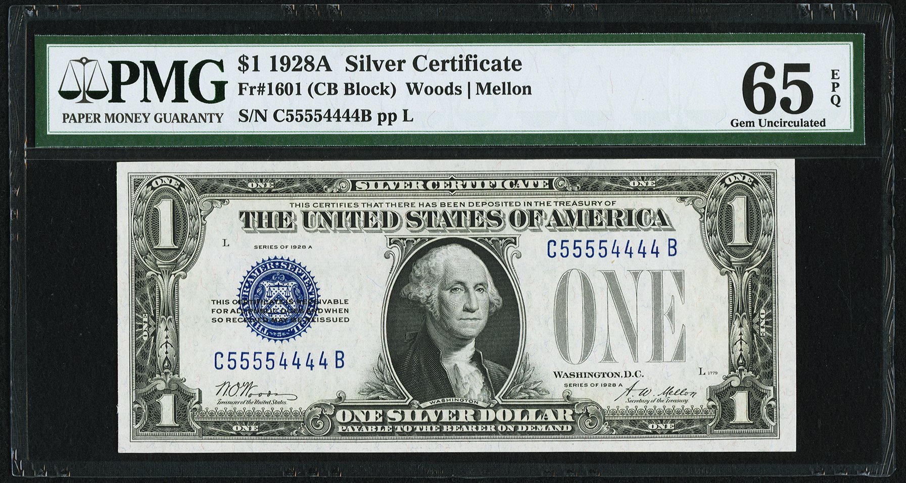 1928A $1 SC FR #1601 PMG 65 front.jpg