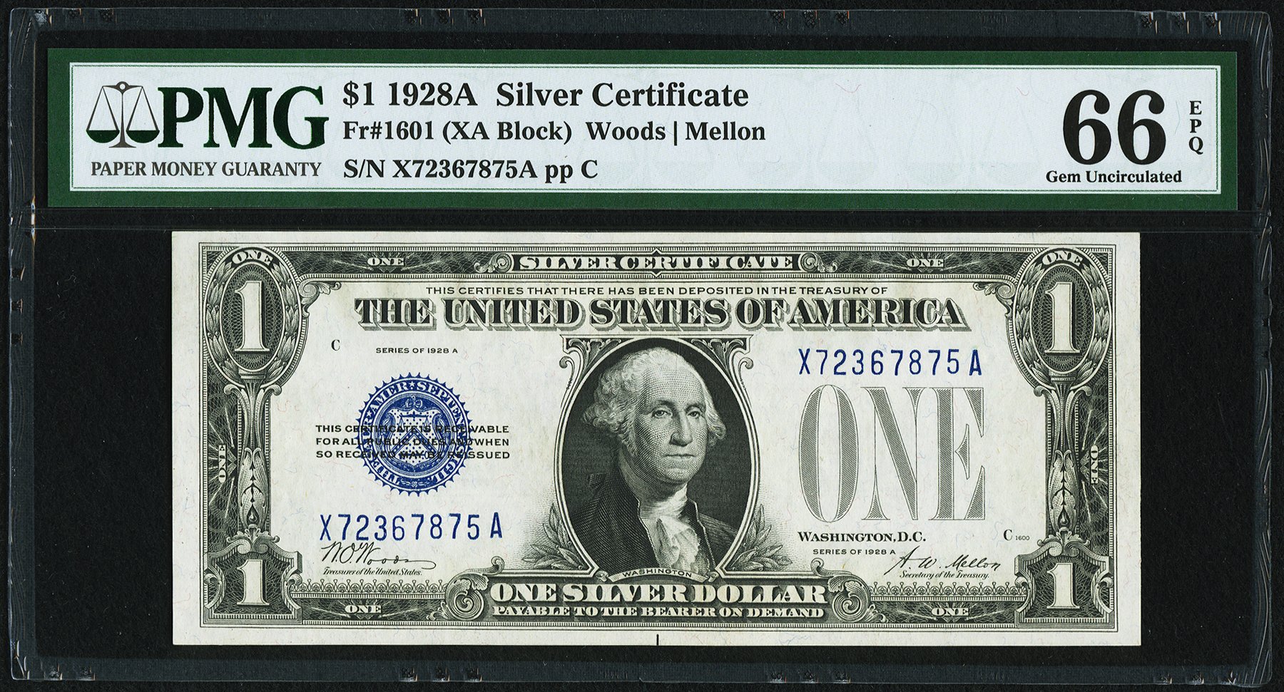 1928A $1 SC FR #1601 PMG 66 front.jpg
