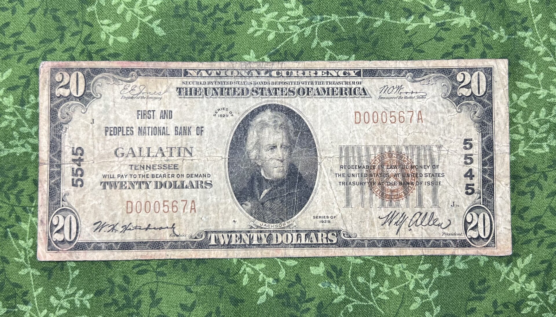 1929 $20 Gallatin TN Face.jpg