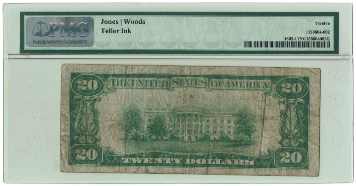 1929 $20 National Bank Note Pensacola Florida Reverse.PNG