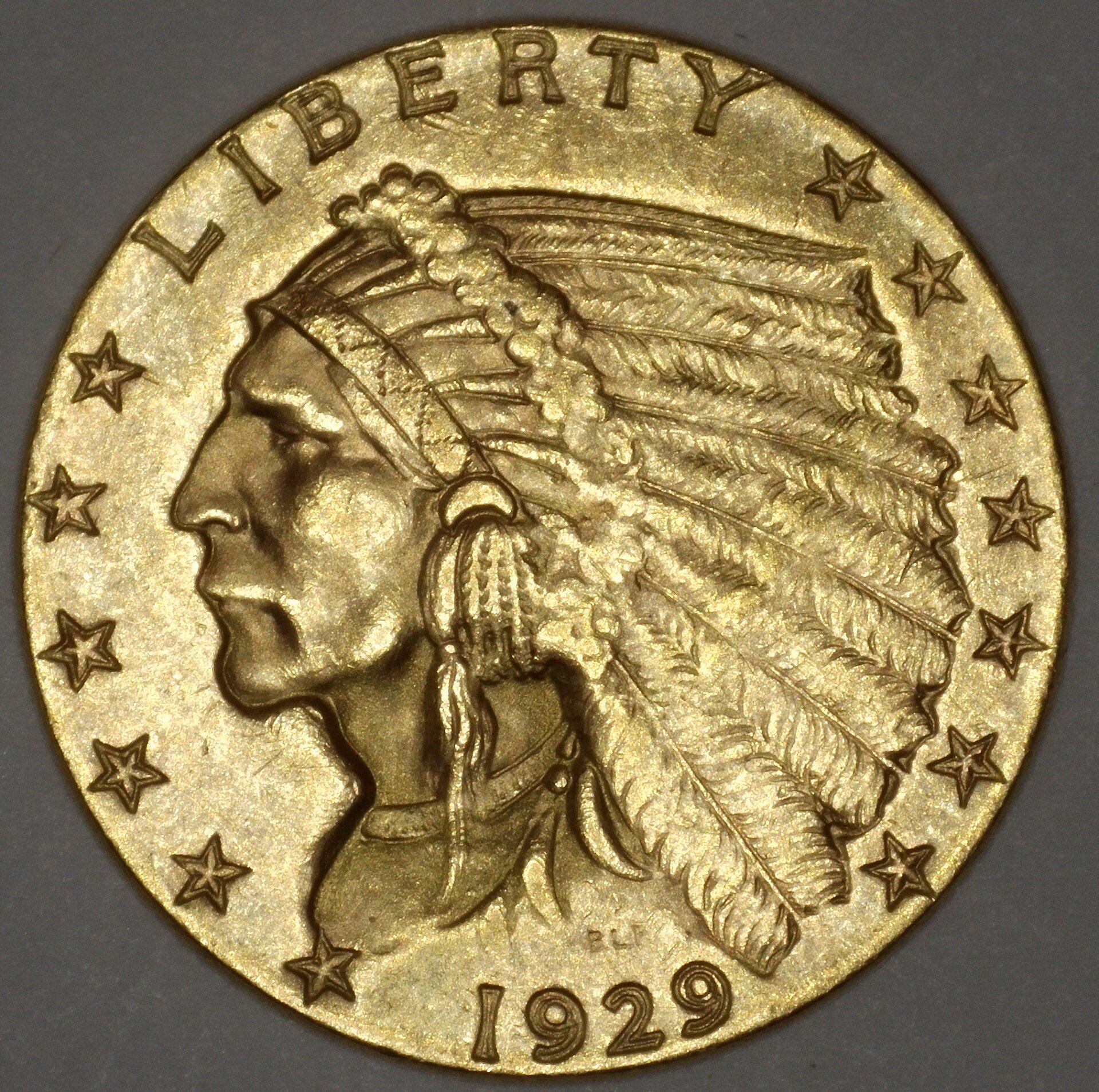 1929 Quarter Eagle Gold Obv- 52MP Resized.jpg