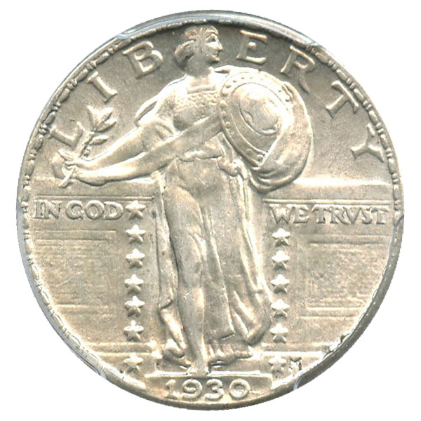 1930 25c PCGS AU58 Obv closeup.jpg