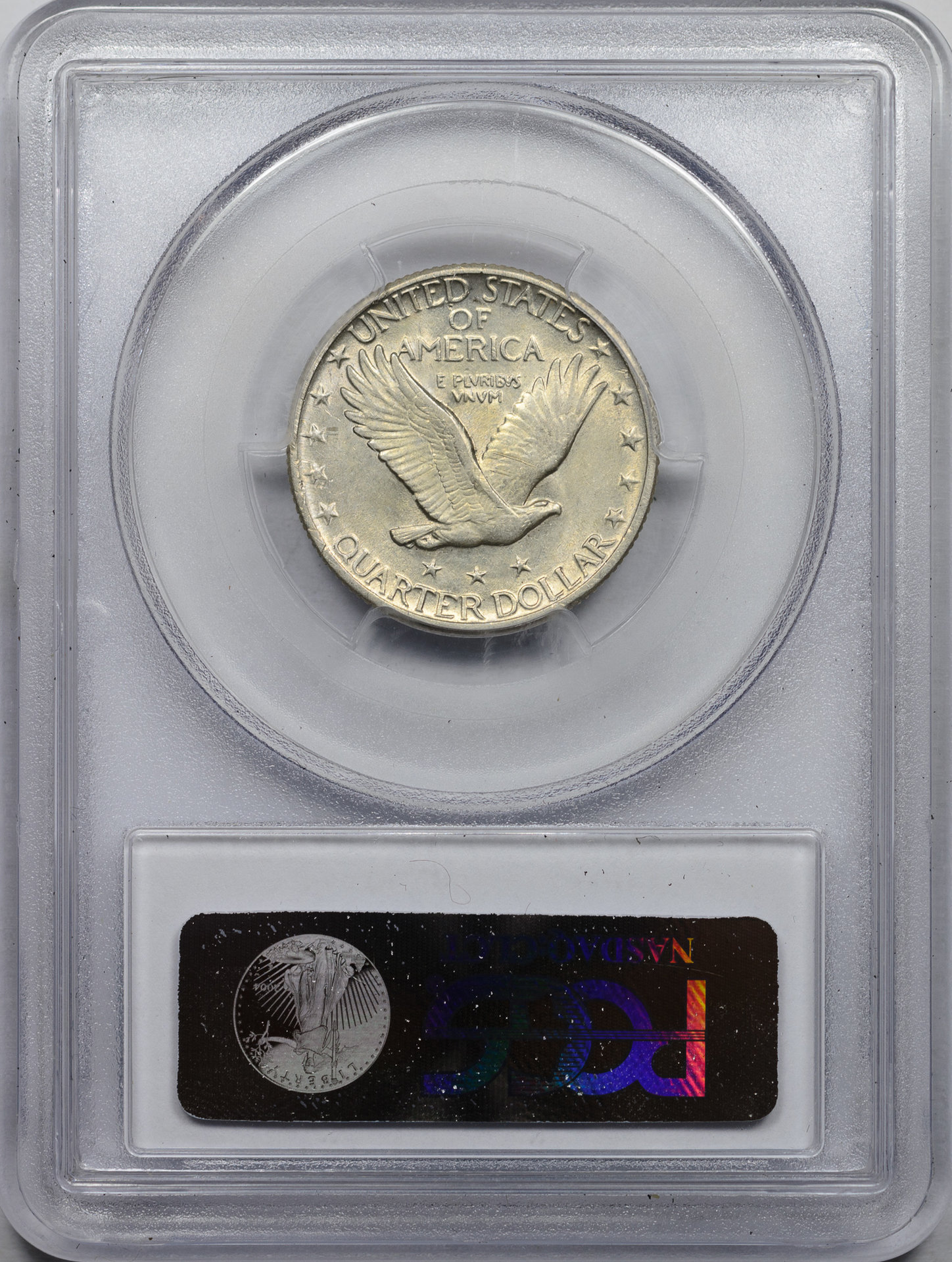 1930 25C QUARTER DOLLAR - STANDING LIBERTY, TYPE 2 PCGS AU58 26935664 CAC Rev Slab.jpg