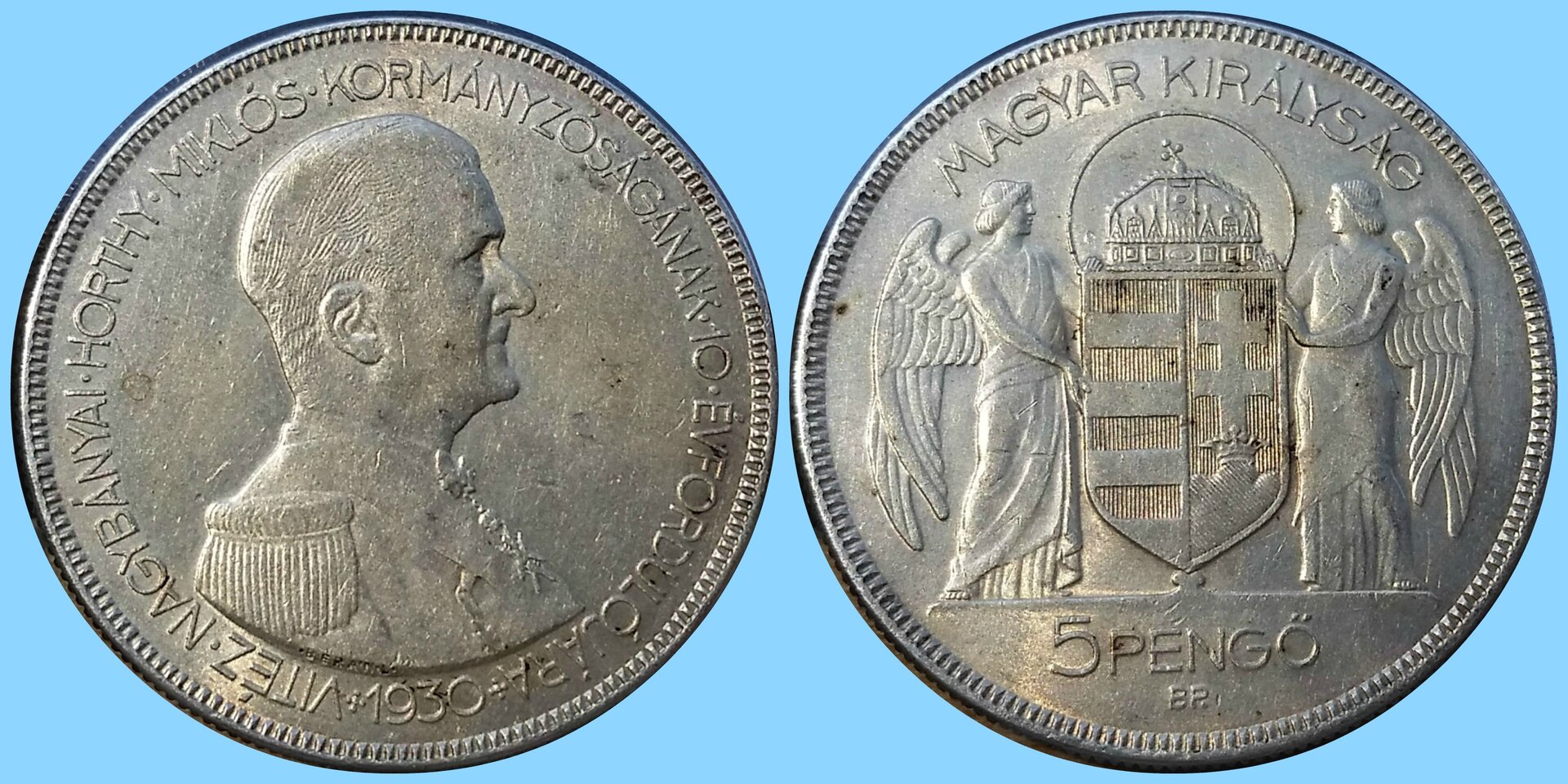 1930 Hungary 5 Pengo.jpg