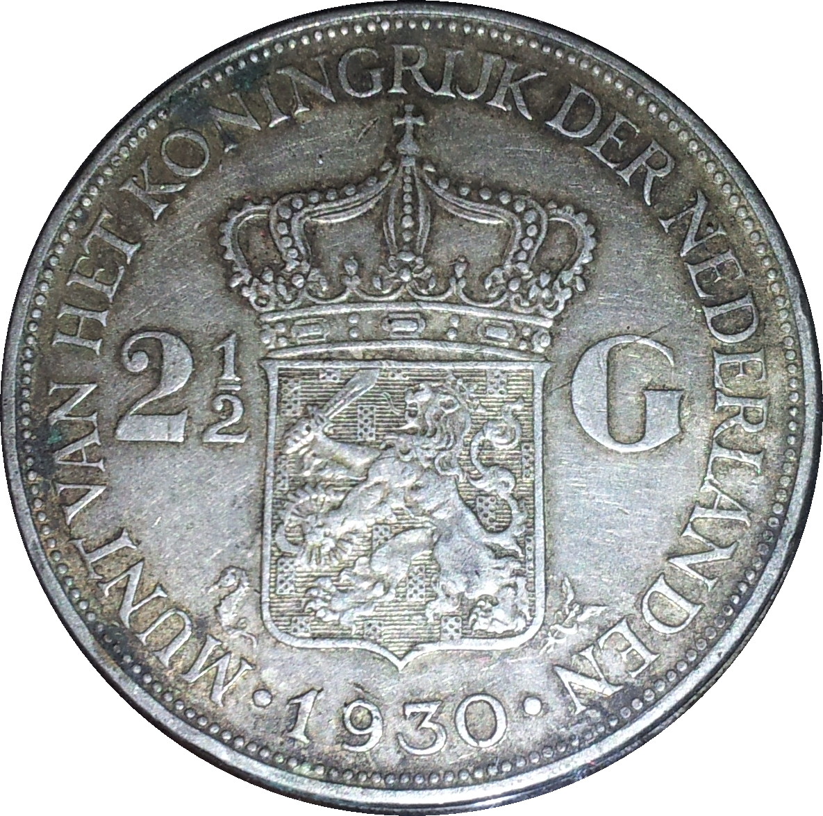 1930 Netherlands Two & Half Gulden Rev.JPG