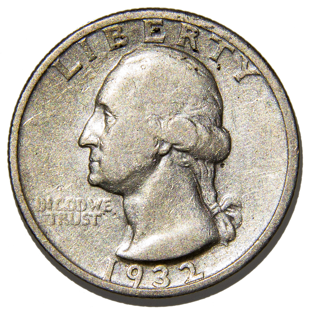 1932-S VF30 WA Quarter obverse.jpg