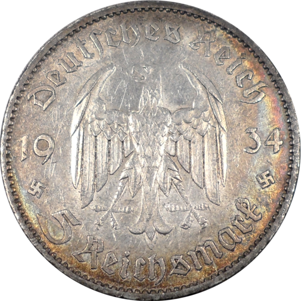 1934 5 Mark Obv Germany.jpg