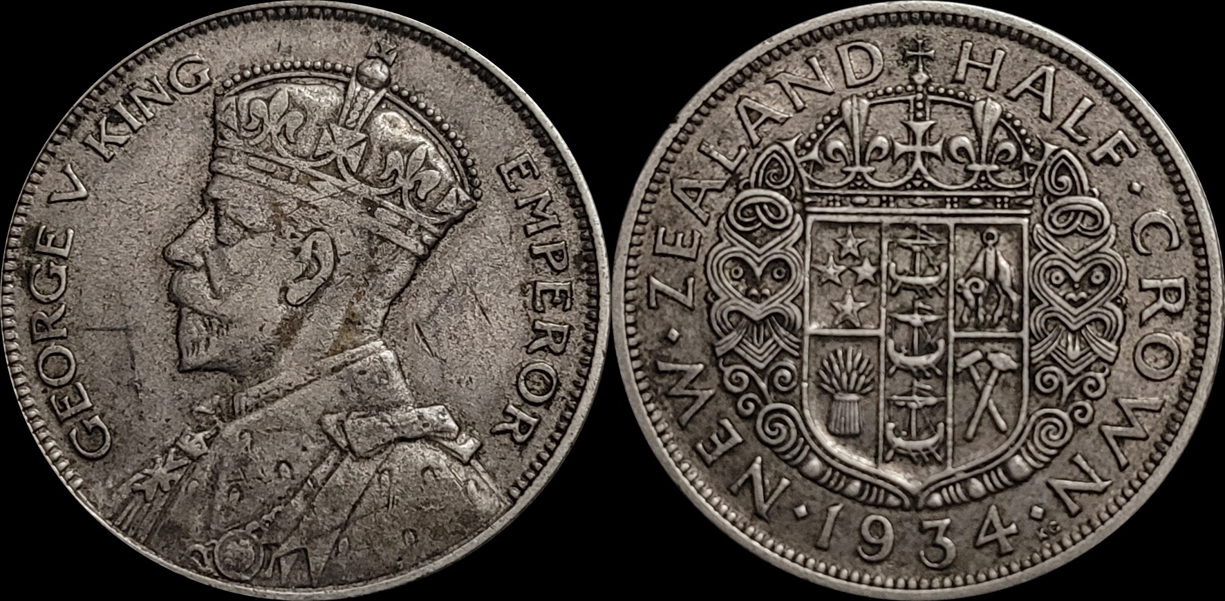 1934 New Zealand Silver Half Crown  George V A-horz.jpg