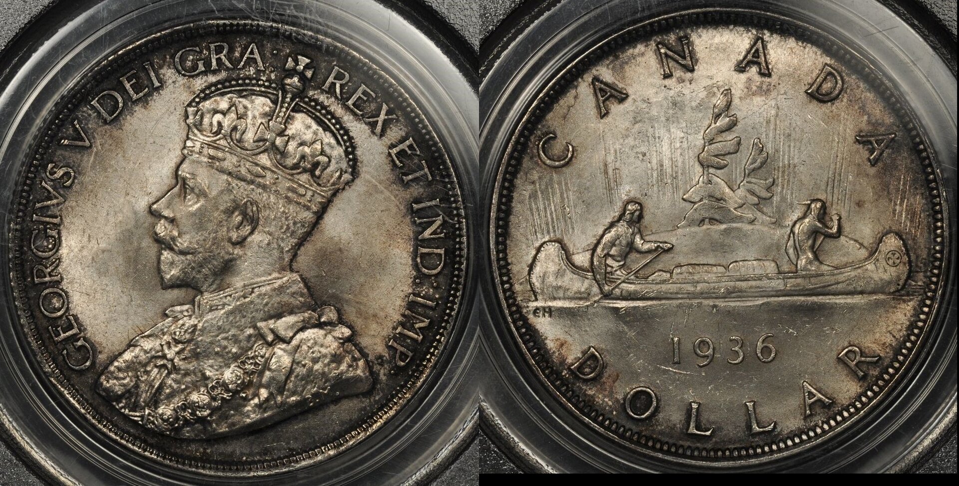 1936 PCGS Ms-63 Canada Silver Dollar Green Label  $78. + $3.75  332721864270  jkcoins a.jpg