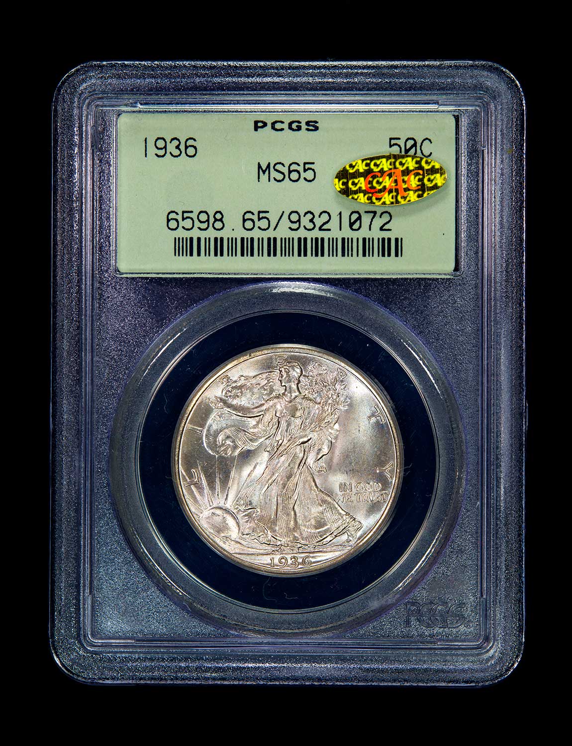 1936-Walking-Liberty-Half-Dollar-PCGS-MS-65-Gold-CAC-Slab-Front.jpg