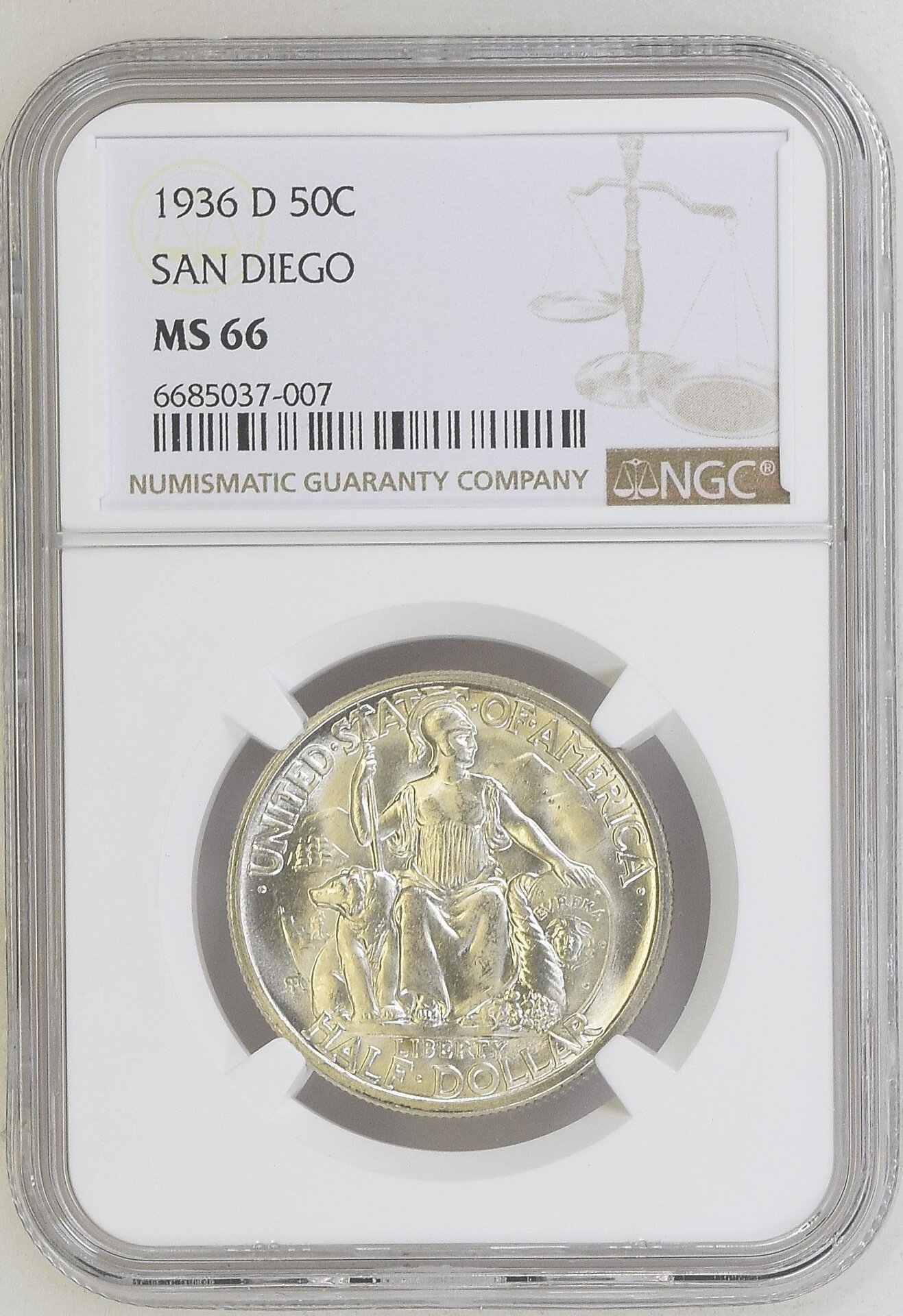 1936D 50C MS66 CAC California-Pacific Exposition NGC 6685037-007 Slab Obverse.jpg