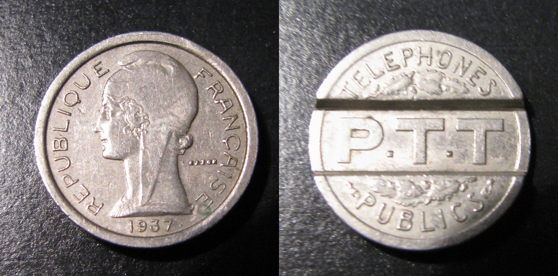1937 France Public Phone Token.jpg