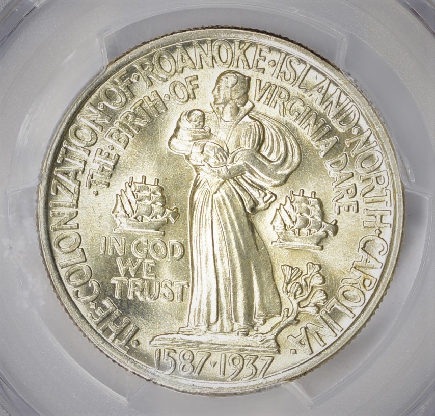 1937 Roanoke Island, North Carolina, 350th Anniversary Half Dollar Reverse.jpg