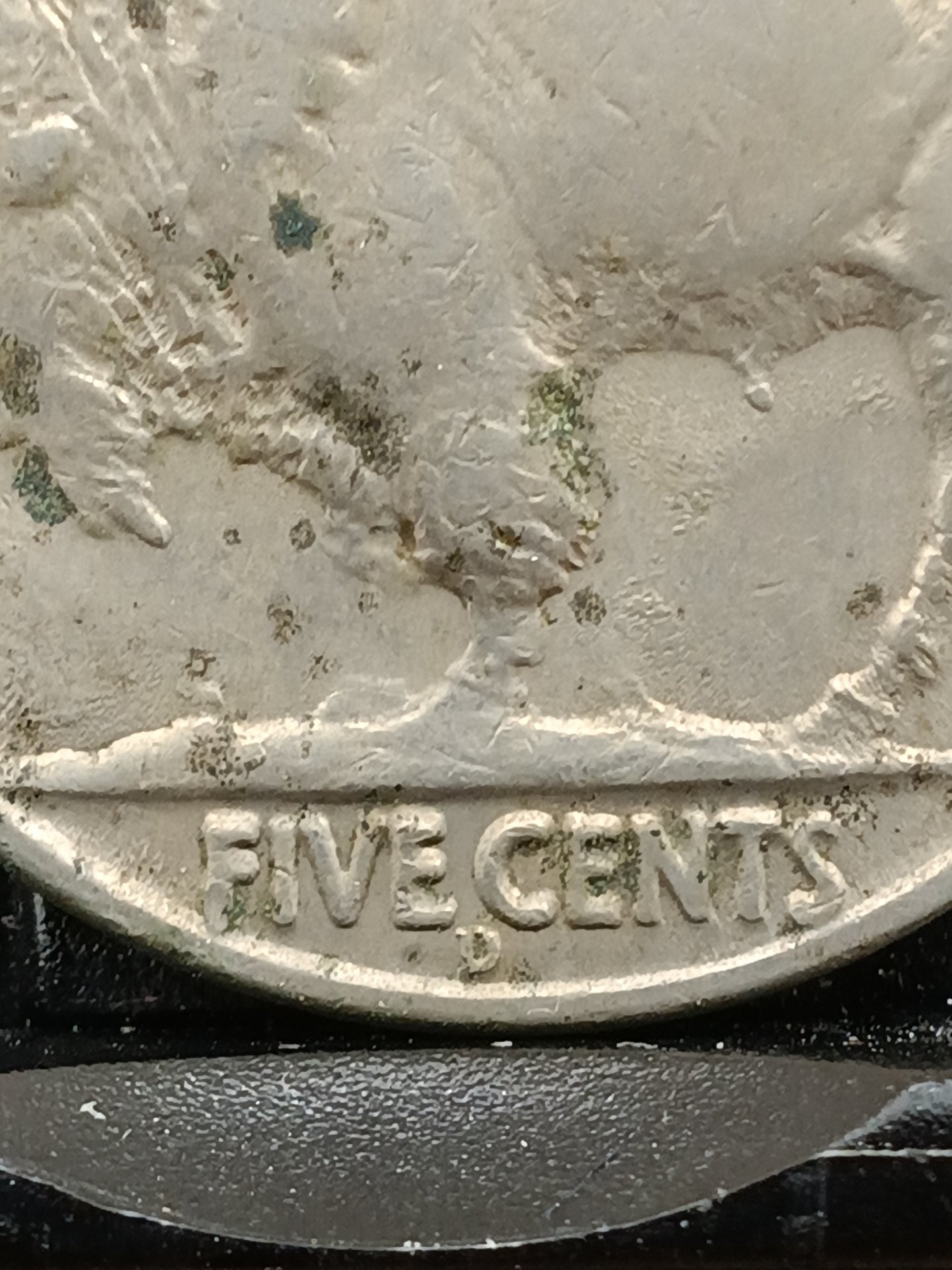 1937D Buffalo Nickel - 3 legs - Reverse close up.jpg
