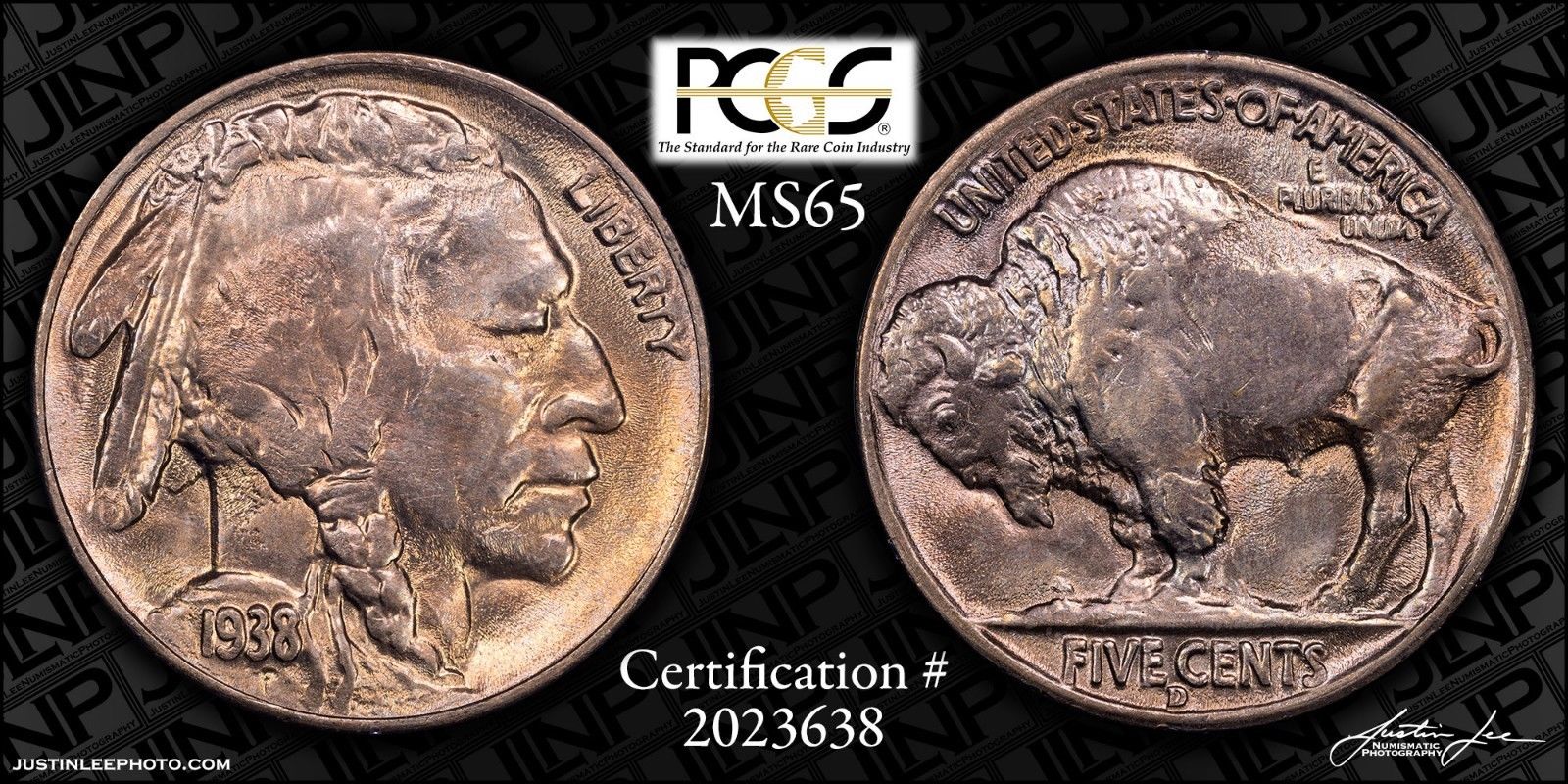1938-D Buffalo Nickel gold toned PCGS MS-65 Rattler $40.00 + Ship 232772809929 jtlee 563 (1).jpg