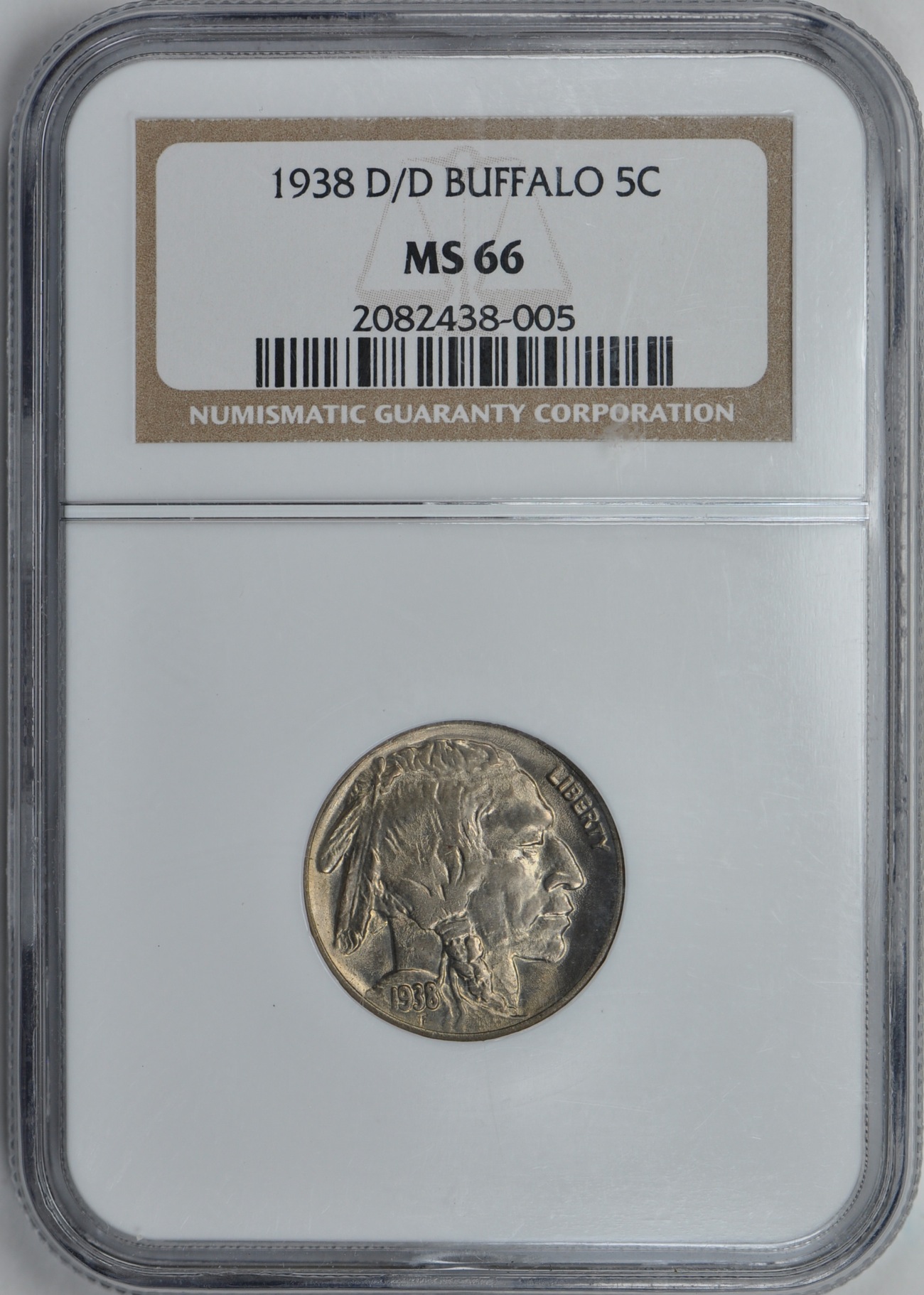 1938 D over D 5C Obv Slab GC.jpg
