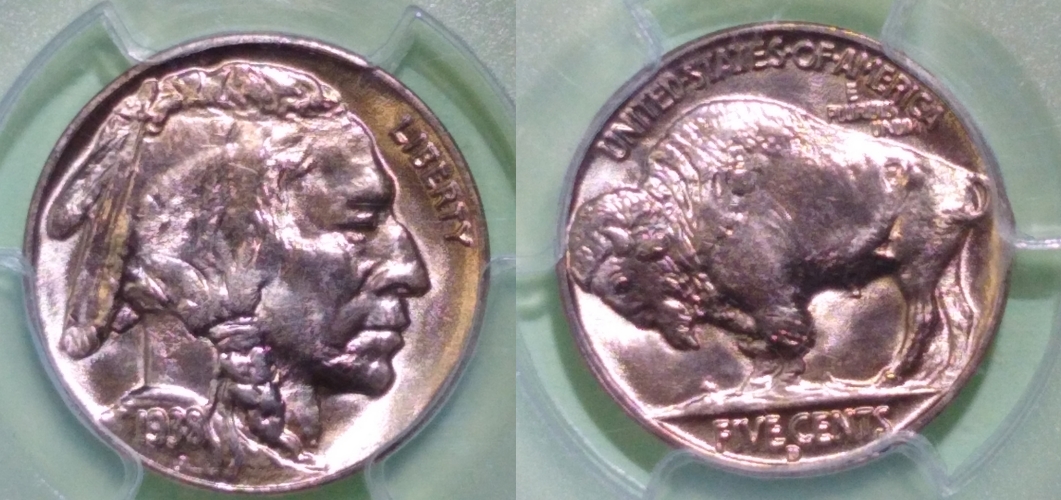1938DBuffalo nickelside by side.jpg