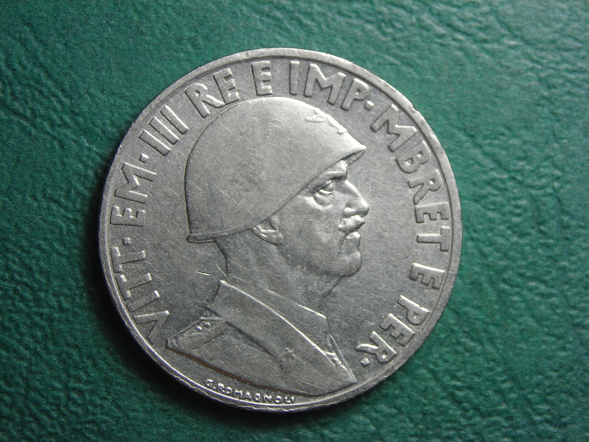 1939 Albania 1 lek obv.JPG