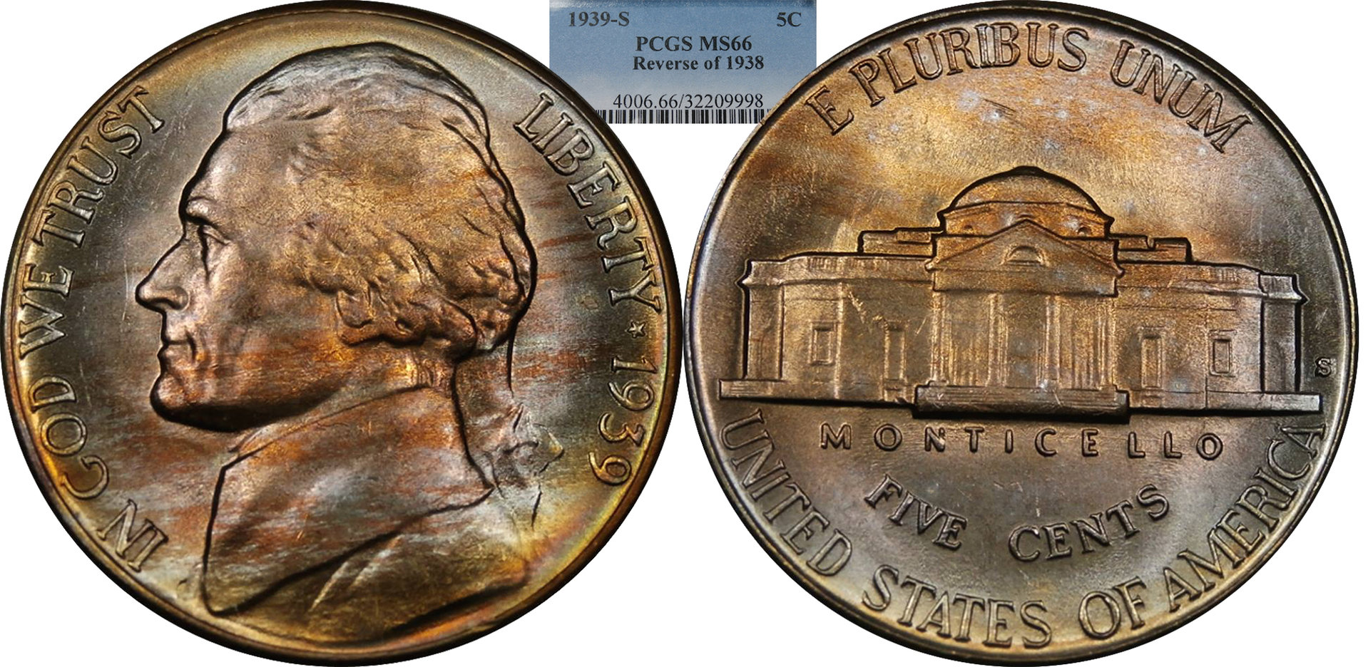 1939 S Jefferson Nickel PCGS MS66.jpg