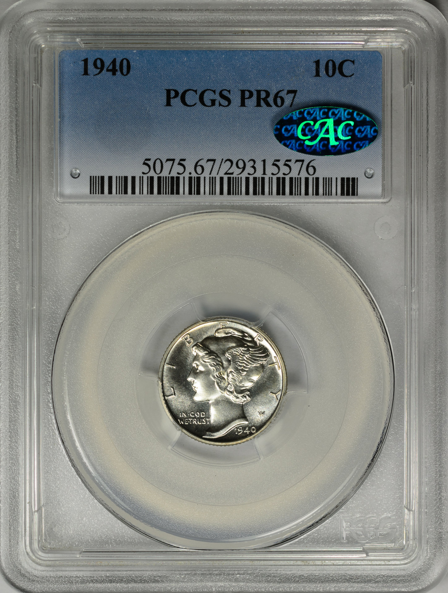 1940 10C PF67 PCGS 29315576 Obv Slab-2.jpg