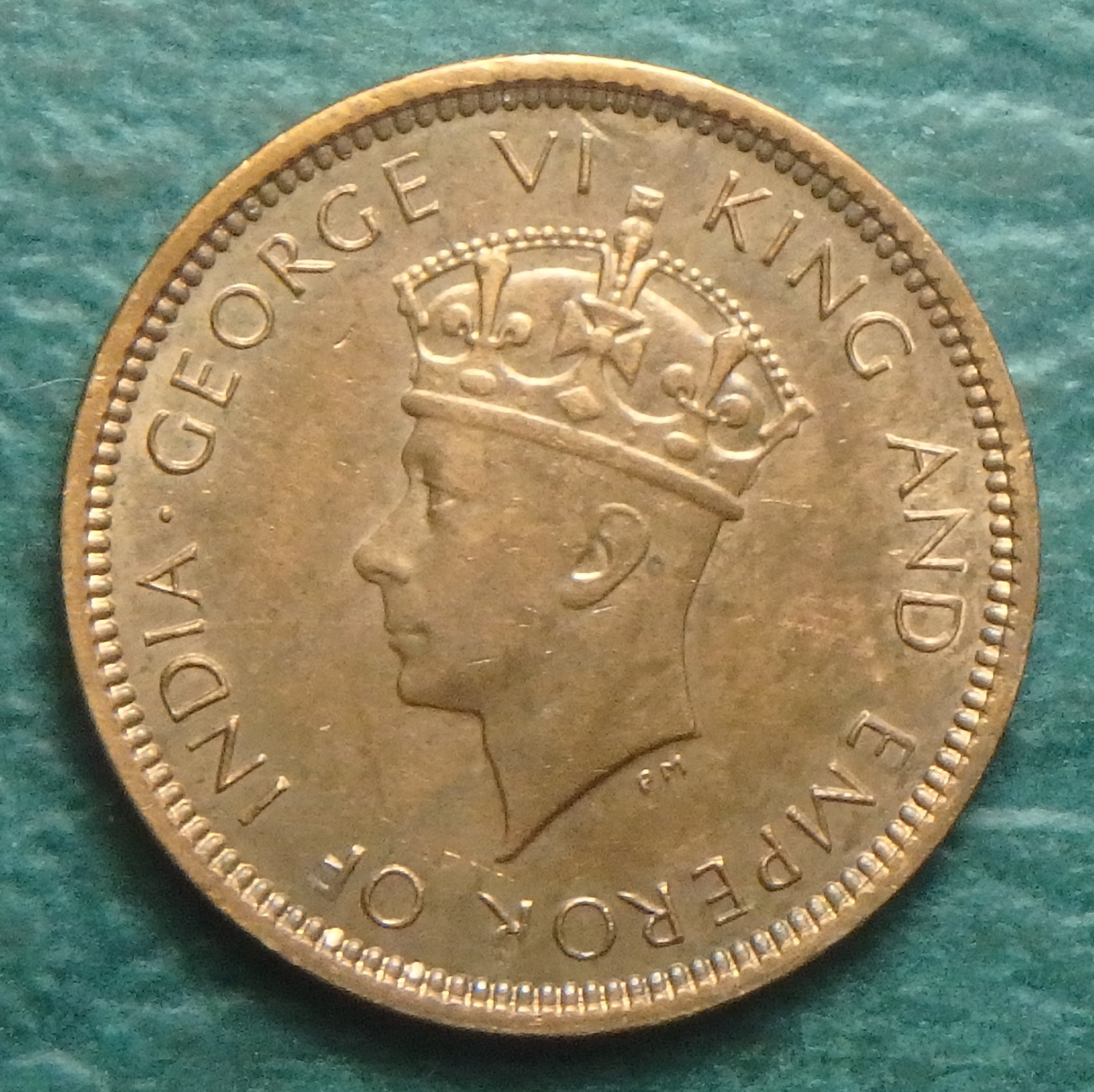 1940 Ceylon 1-2 c obv.JPG