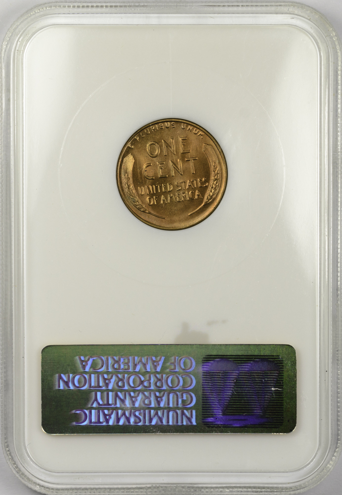 1941 CENTS - LINCOLN, WHEAT REVERSE NGC MS 67 RED, CAC green! 1C Rev Slab.jpg