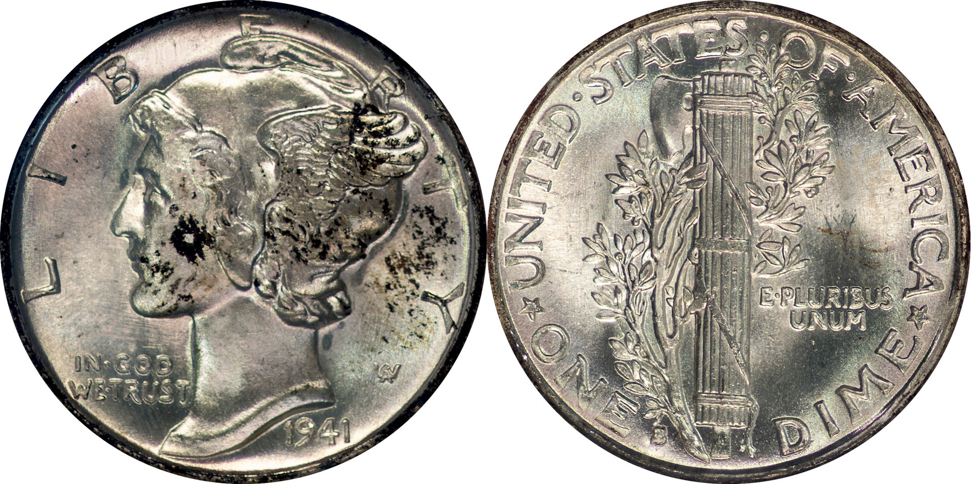 1941 S Mercury Dime NGC MS67.jpg