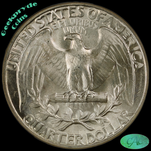 1942 25C QUARTER DOLLAR - WASHINGTON, SILVER NGC MS66 958039-003 CAC Rev Closeup.jpg