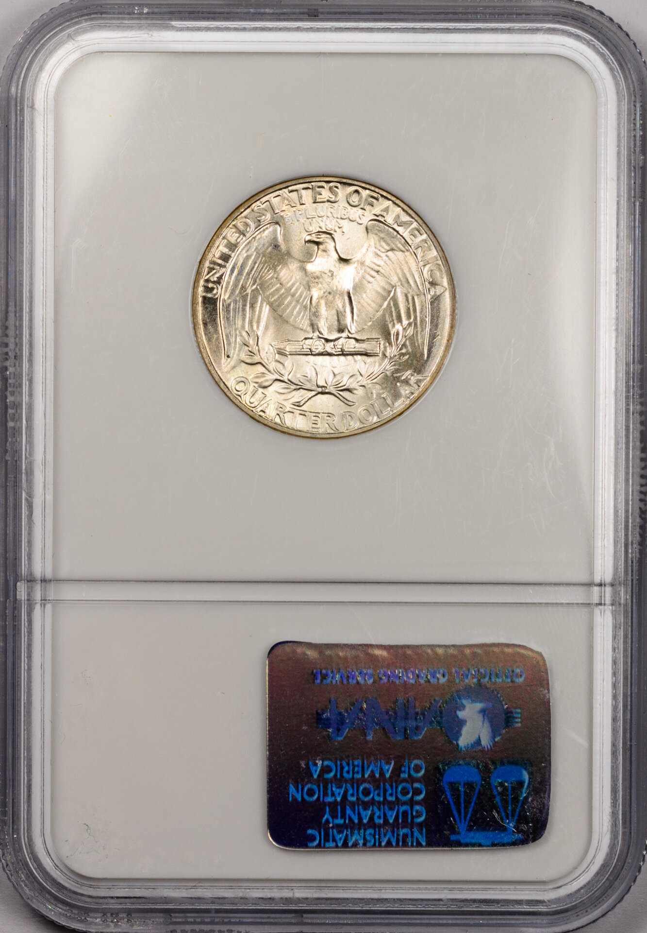 1942 25C QUARTER DOLLAR - WASHINGTON, SILVER NGC MS66 958039-003 CAC Rev Slab.jpg