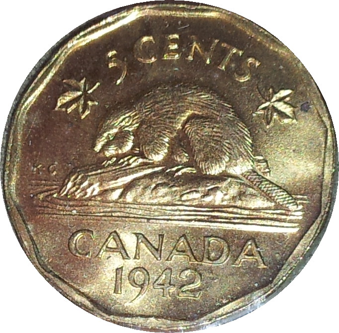 1942 Canada Five Cents Tombac Rev MS65.JPG
