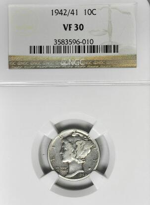 1942 Mercury 42-41 VF-30 Ngc Holder .jpg