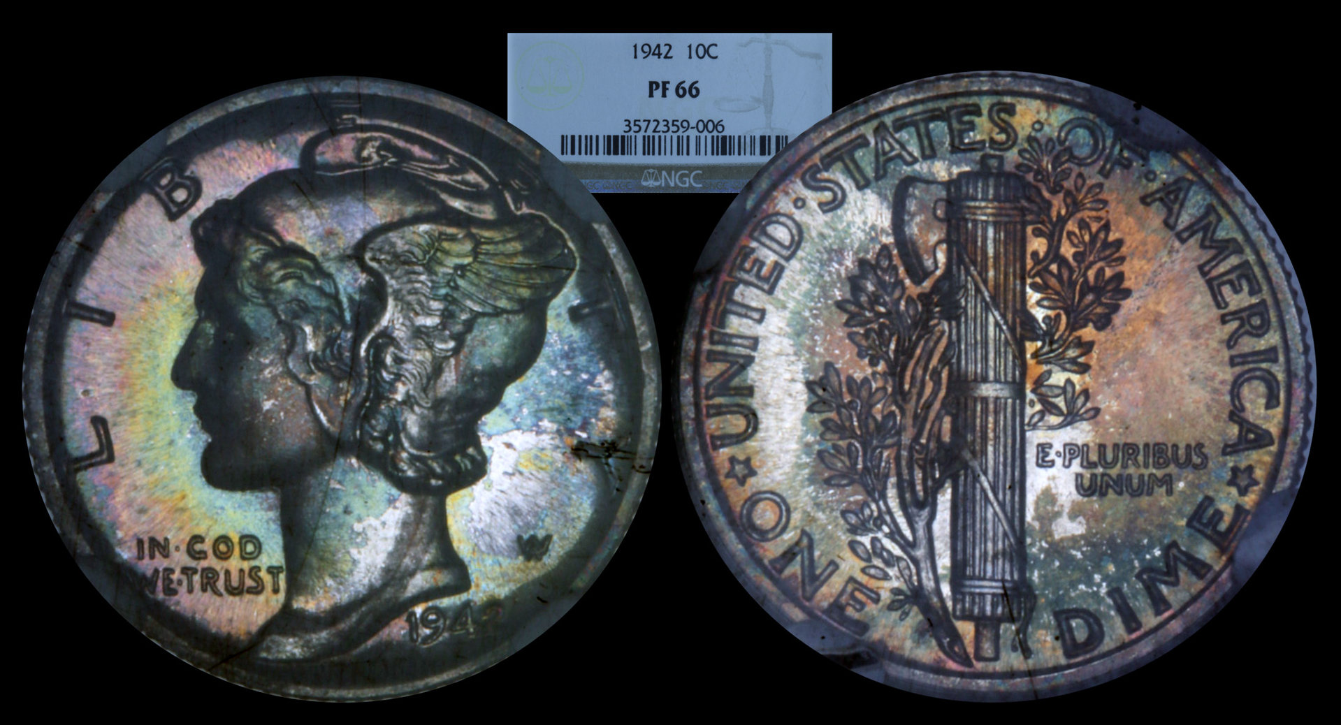 1942 Mercury NGC PF66 TONED.jpg
