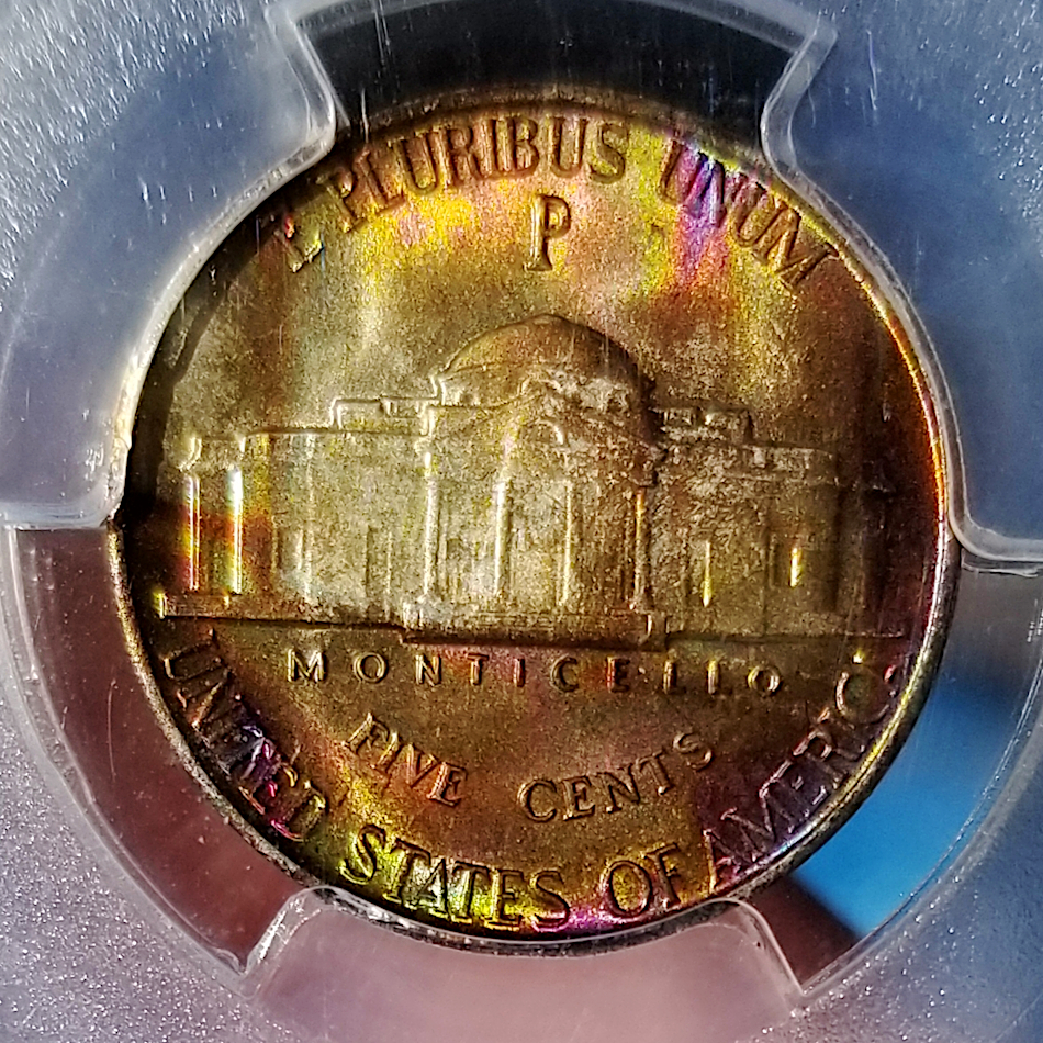 1942 P 5c MS67 FS Reverse RAINBOW CLOSE full sun.jpg